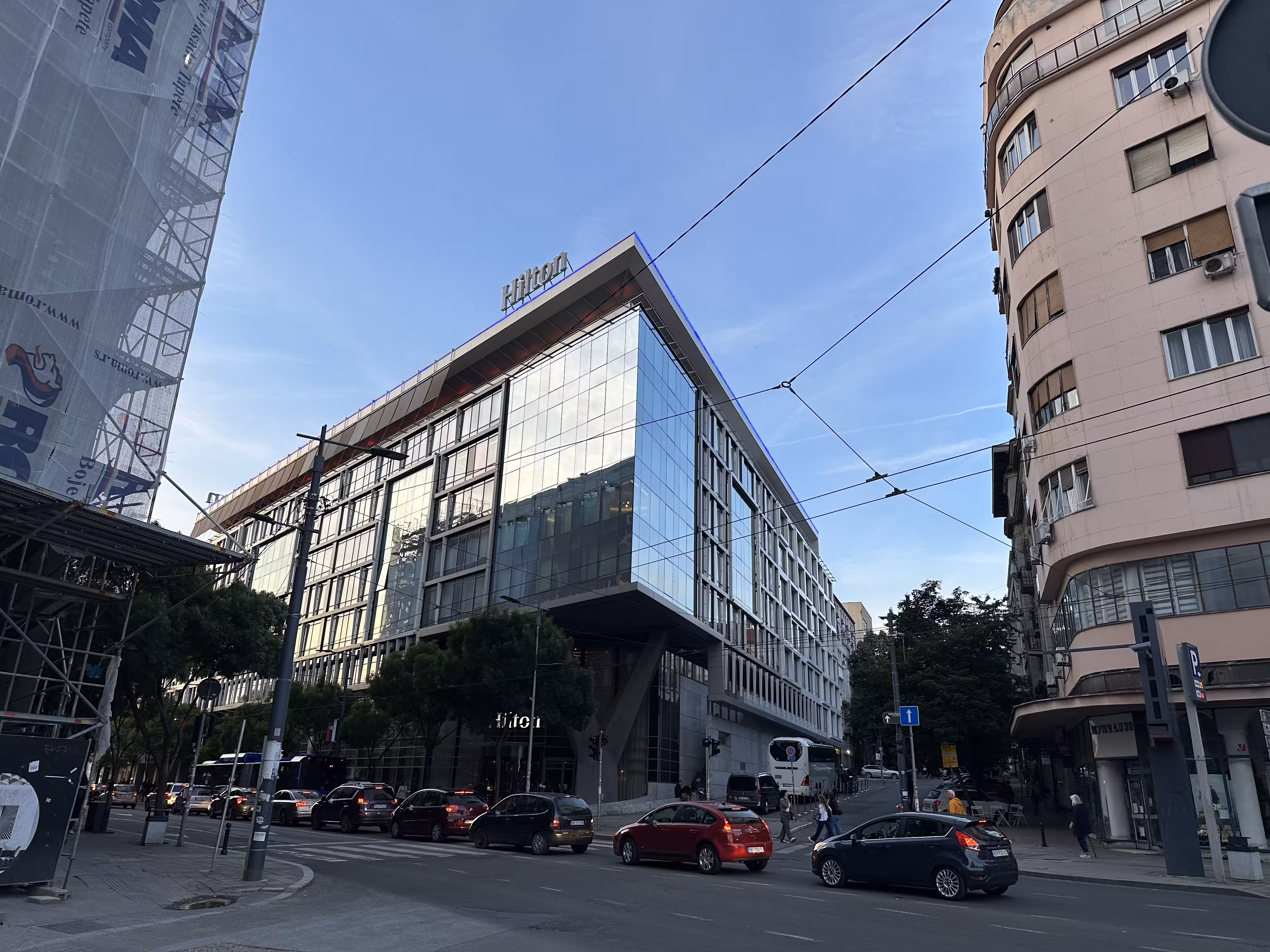 Hilton Belgrade Fascade