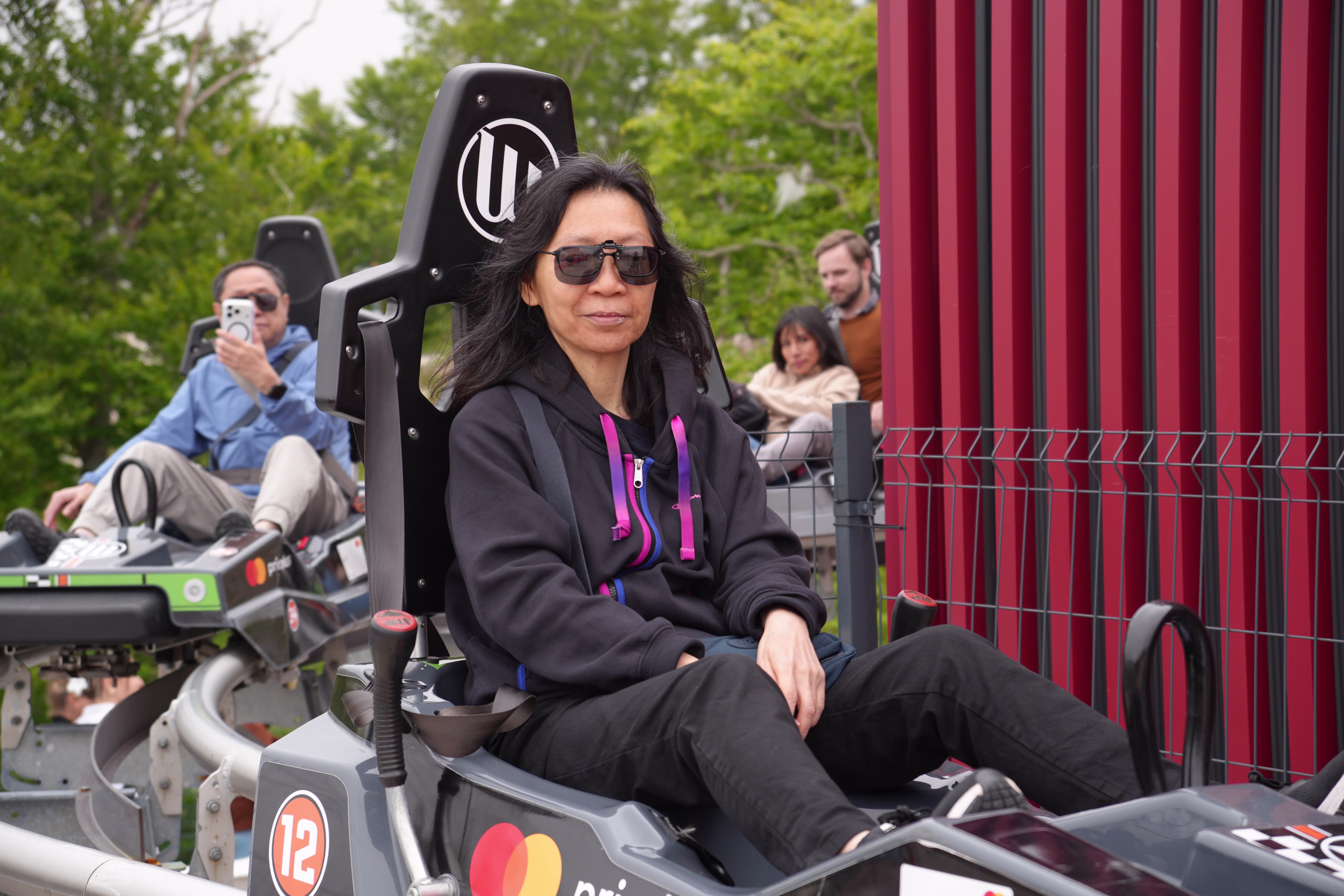 Mom on Alpine Coaster