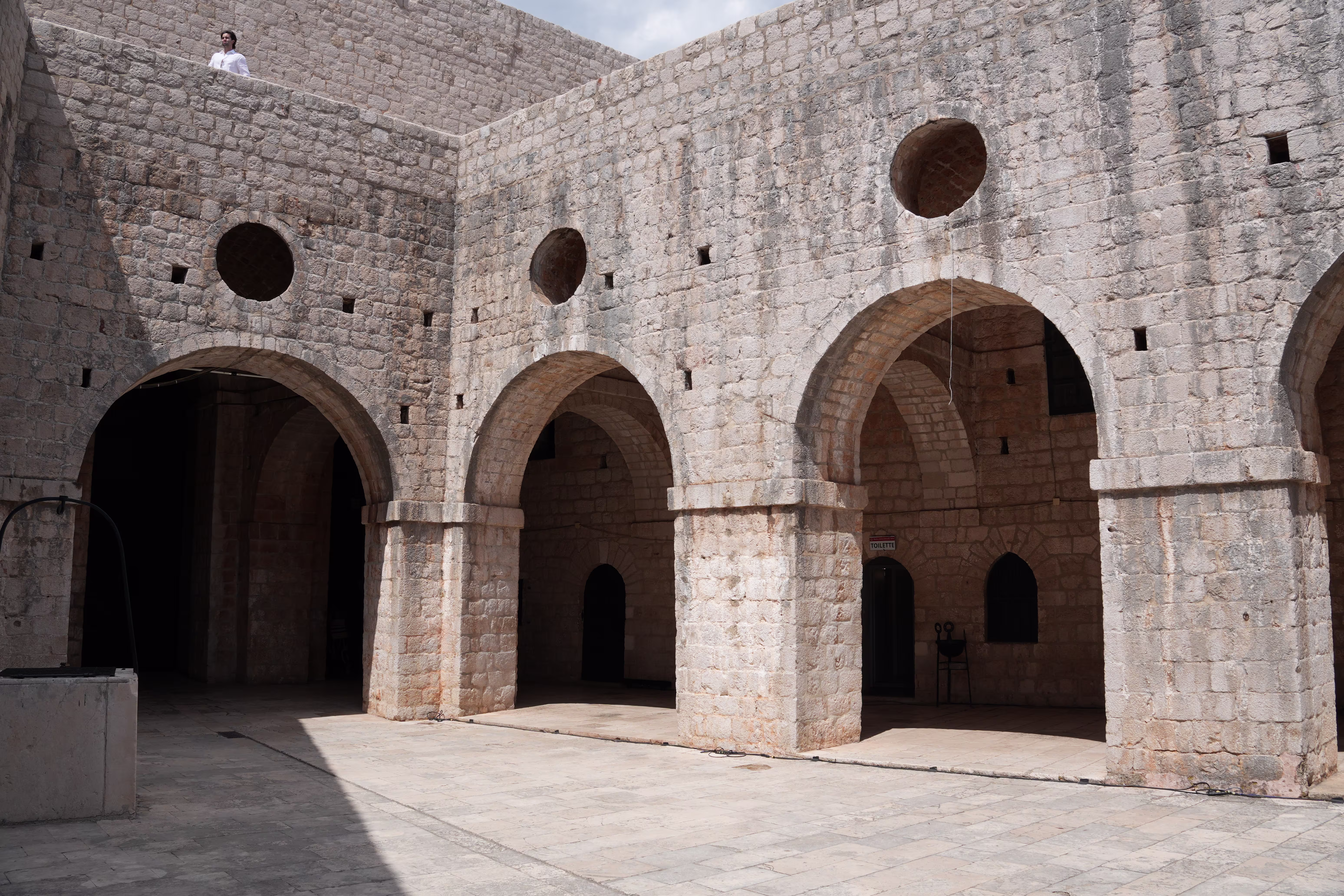Fort Lovrijenac courtyard