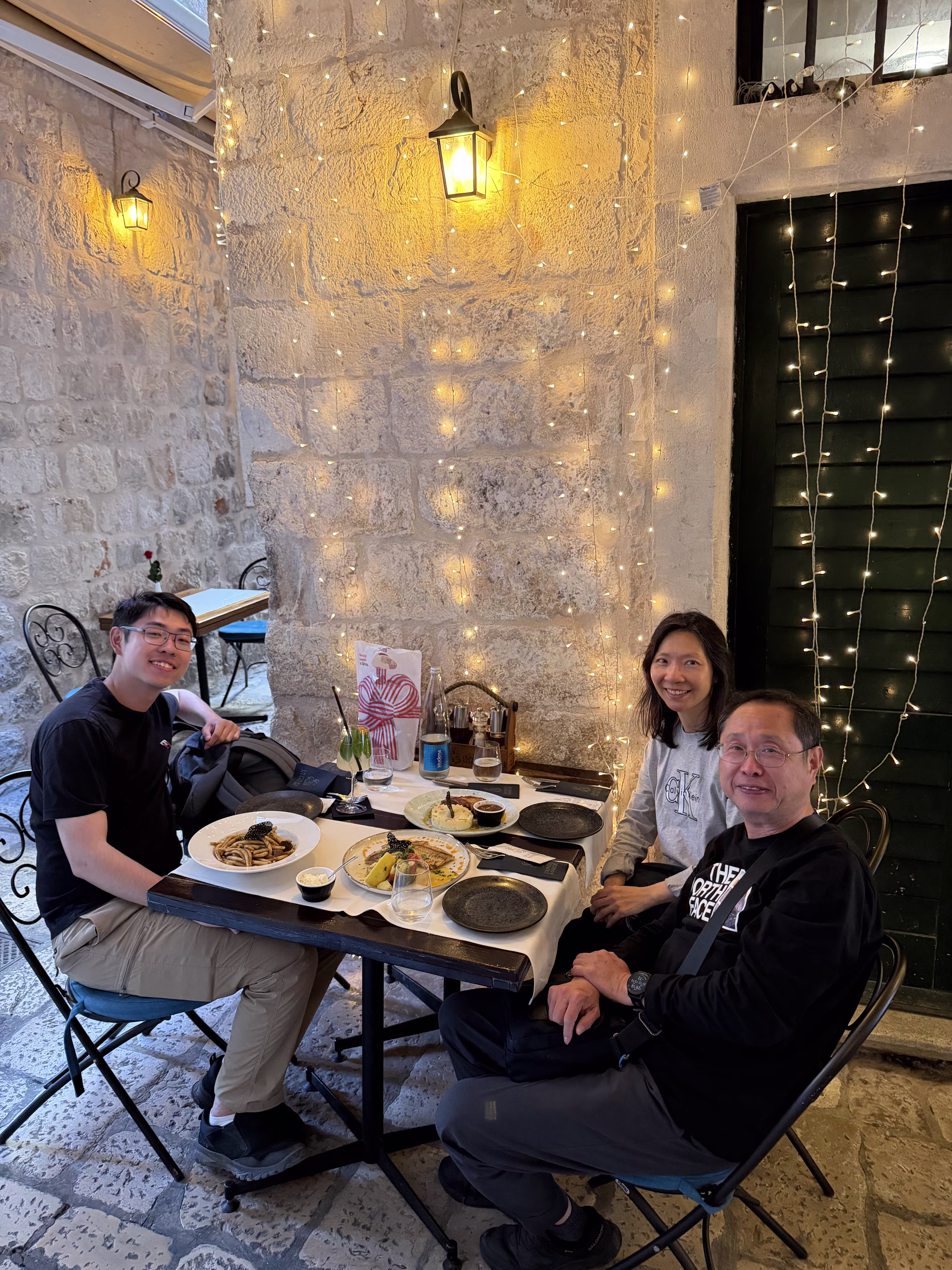 Dinner at Dubrovnik old town